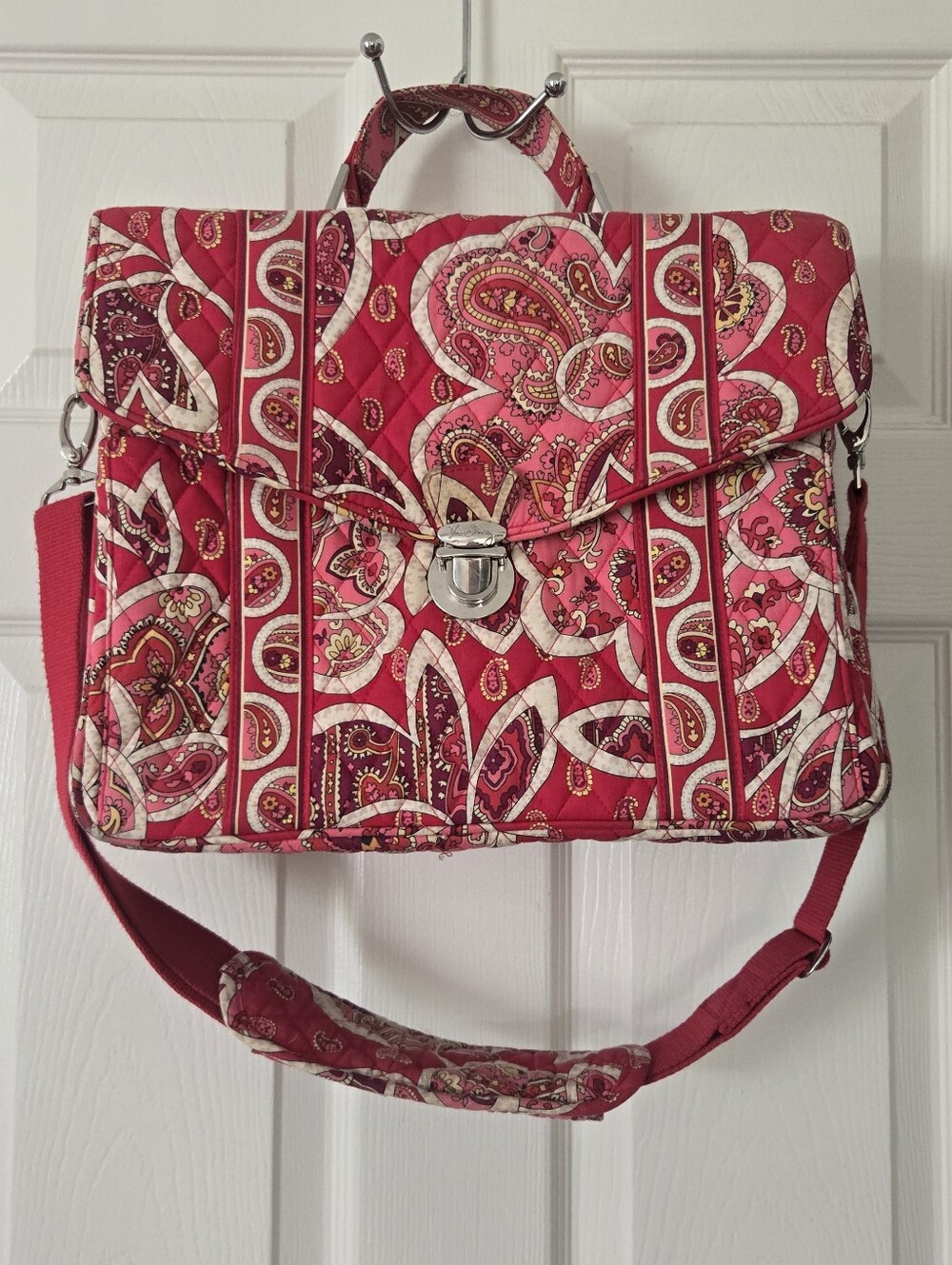 Vera Bradley Quilted Cotton Attaché Bag
